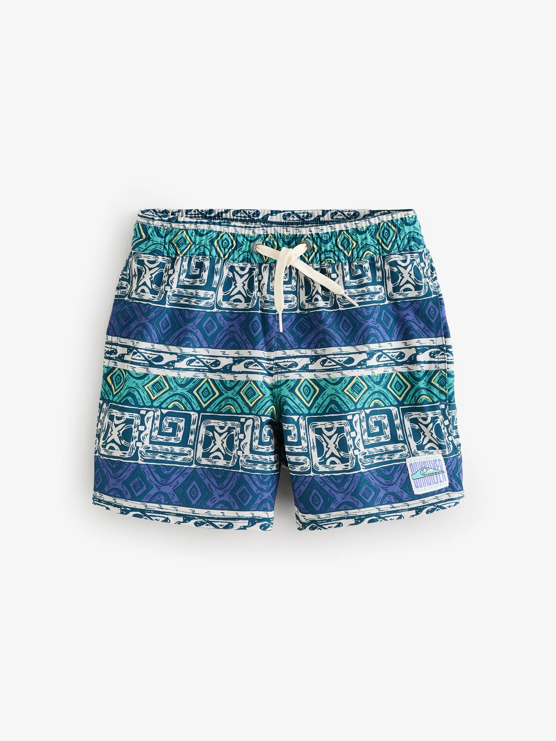 Quiksilver Geoprint Surfsilk Straight Volley Zwembroek voor Jongeren