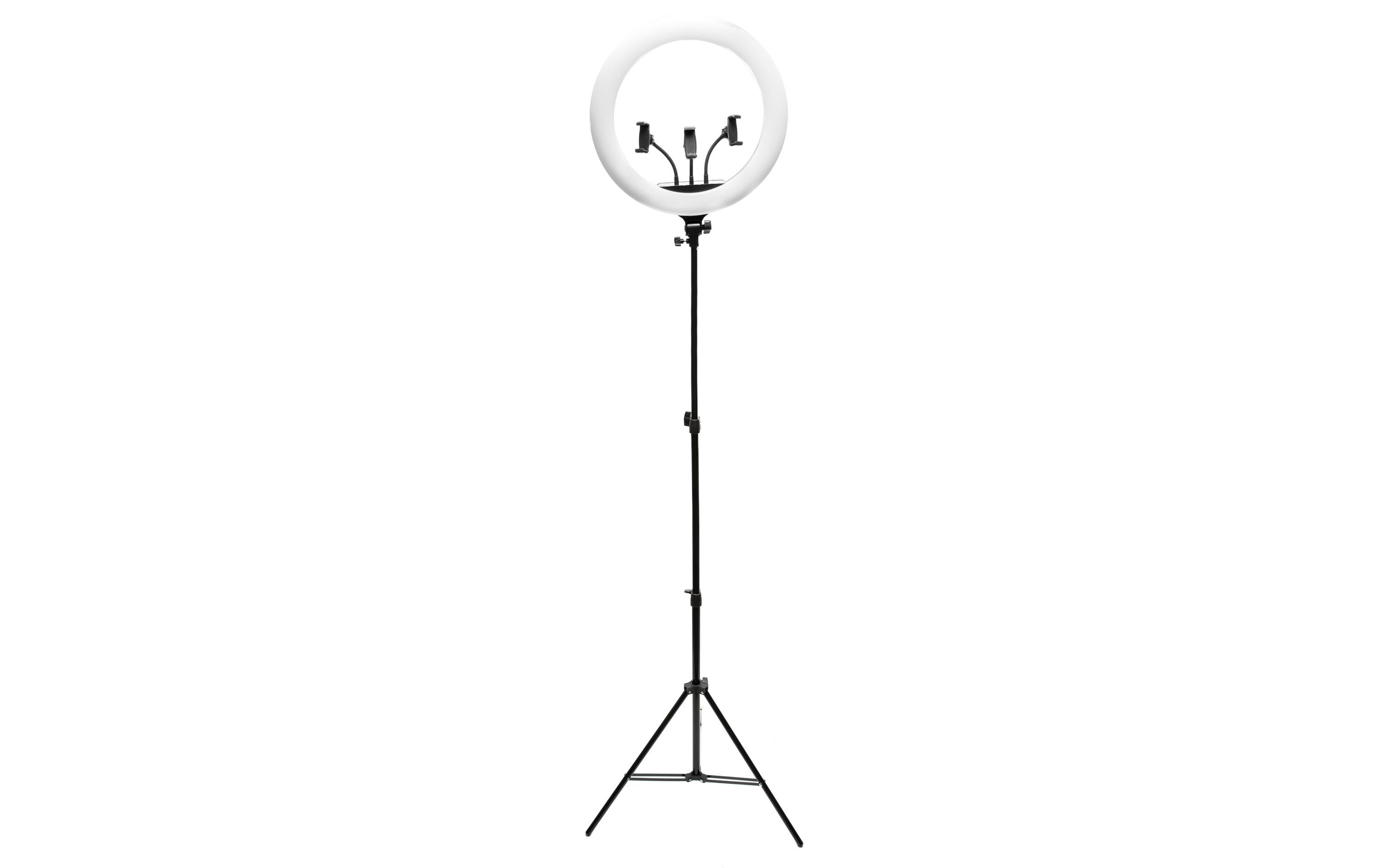 Dimmbares LED Ring Light Make-up & Vlogging RL18 Ø 45 cm<br>LED-Ringlicht für Make-up, Vlogging oder Fotografie
