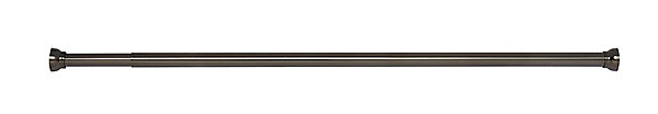 Barre de rideau de douche 125/220 cm, noir, Spirella Kreta