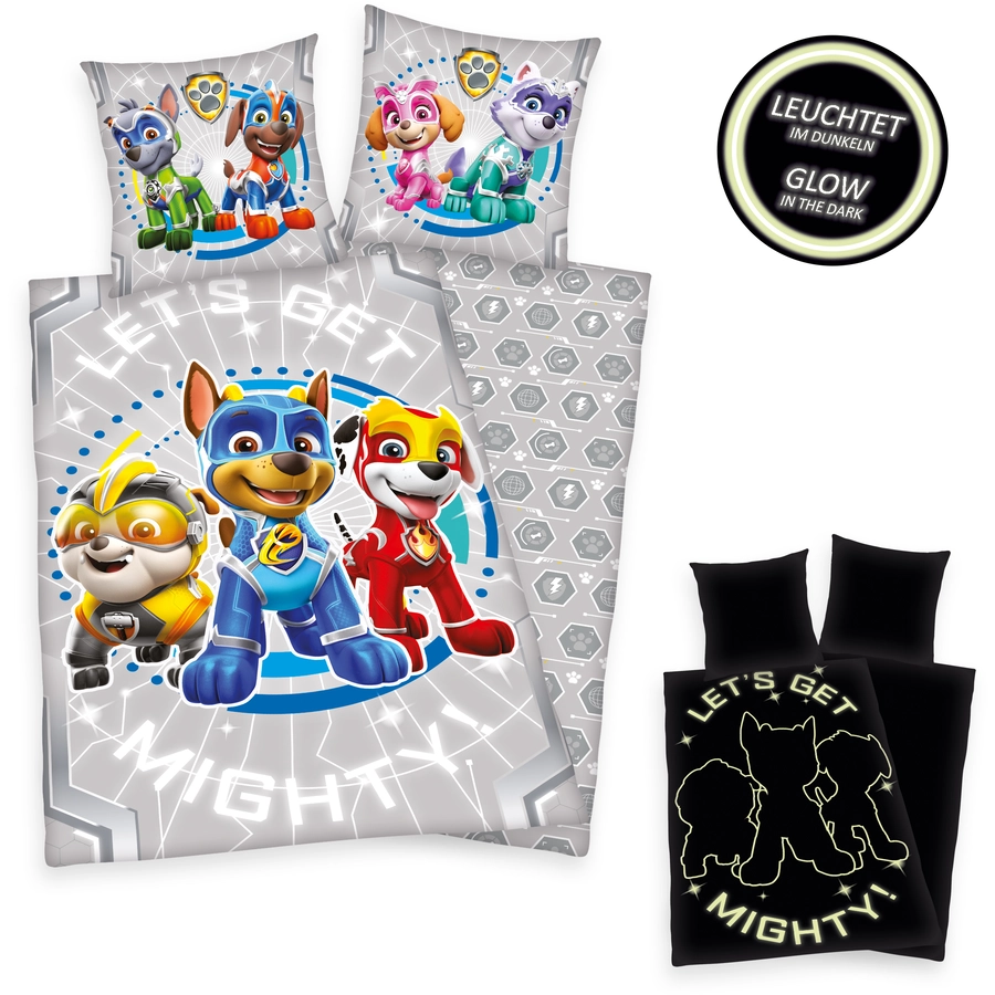 HERDING Bettwäsche PAW Patrol Mighty Pups 135 x 200 cm