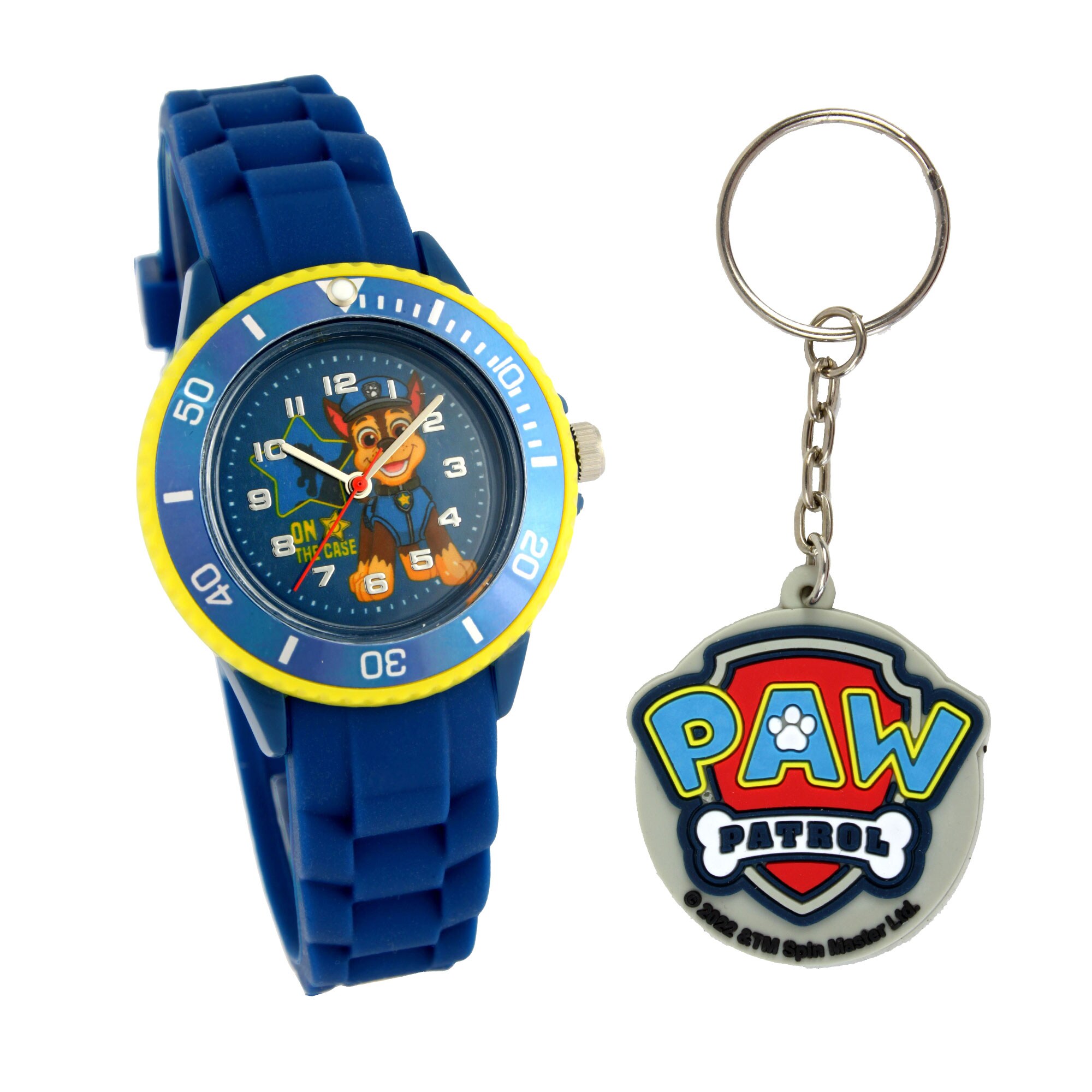 PAW PatrolPAW Patrol Kinderarmbanduhr mit Silikonarmband und Schlüsselanhänger