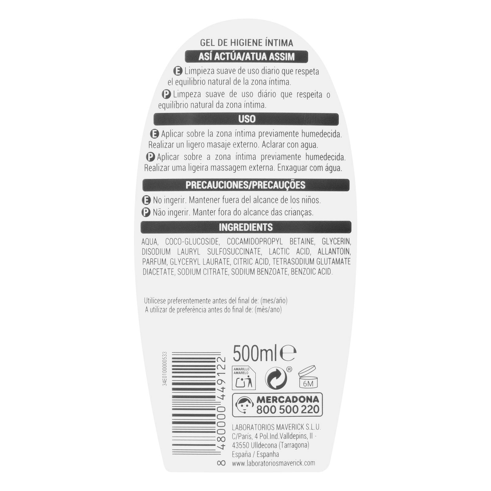 Gel d'hygiène intime Deliplus