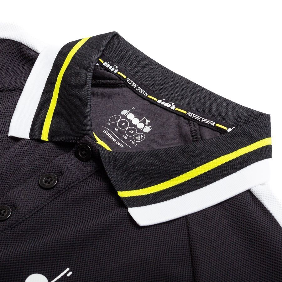 Diadora Polo Icon - Noir/Blanc