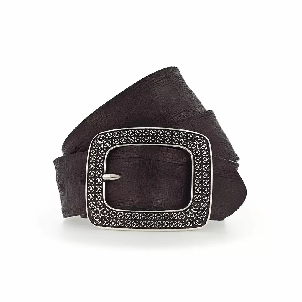 Zubehör - Gürtel Ledergürtel Damen dunkelbraun