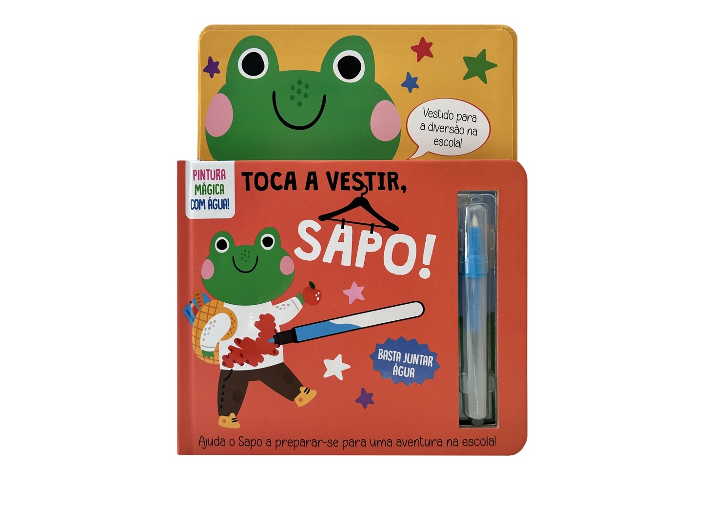 LIVRO TOCA A VESTIR SAPO! (LIVRO DE COLORIR COM ÁGUA)