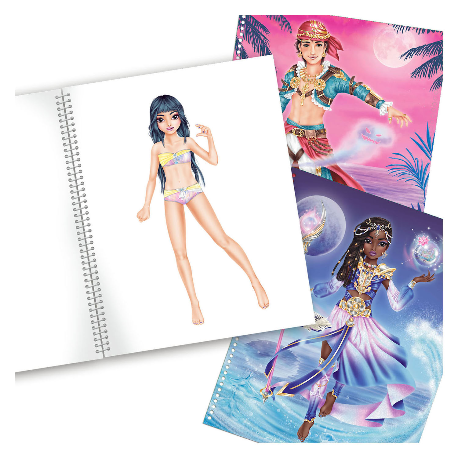 Create Your TOPModel Kleurboek met Stickers Fantasy