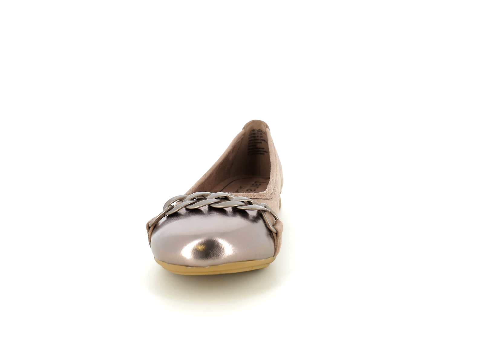 Jana  shoes-22165 Matières combinées Taupe