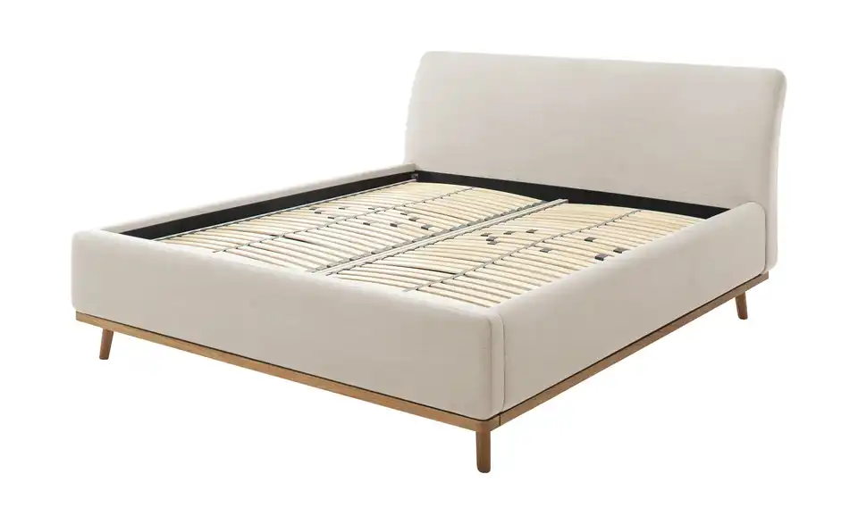 Polsterbettgestell Merla Beige 160 cm