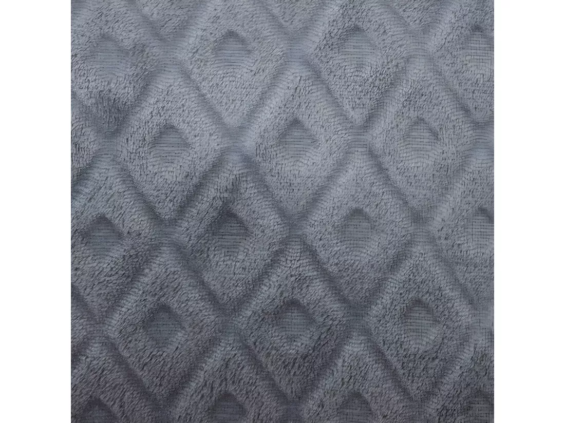 Coussin déhoussable Gris foncé motif en relief 40 x 40 cm