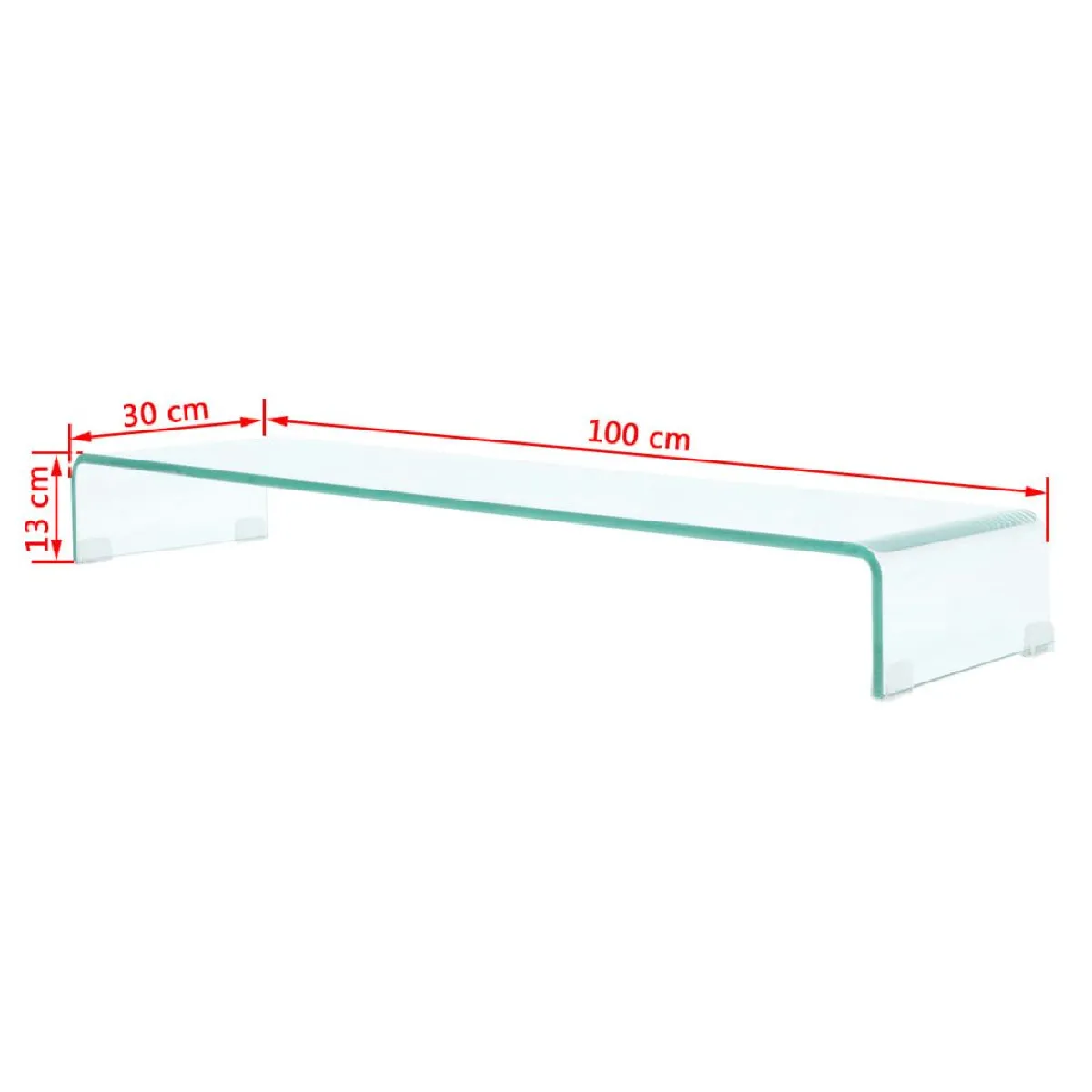 Helloshop26 Meuble TV verre 2502040