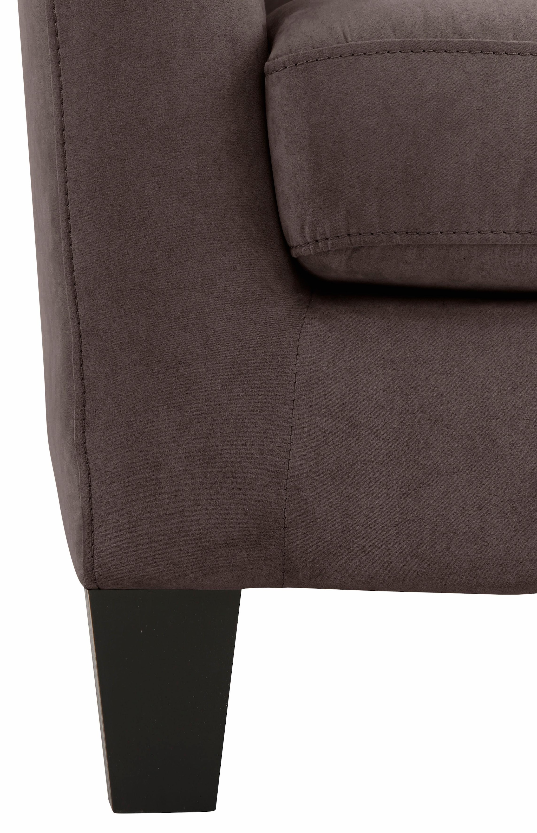 Home affaire Ohrensessel »Chilly, Sessel mit Hocker« Set, bestehend aus Sessel und Hocker, 2 Stk. tlg. in Cord und Microfaser-Bezug, Unser Dauertiefpreis