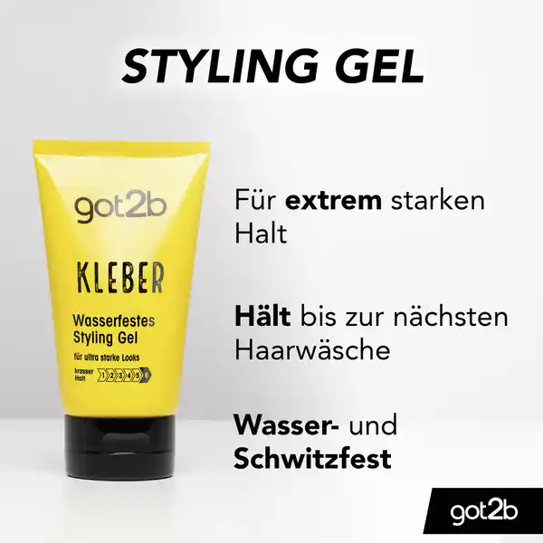 Kleber Wasserfestes Styling Gel