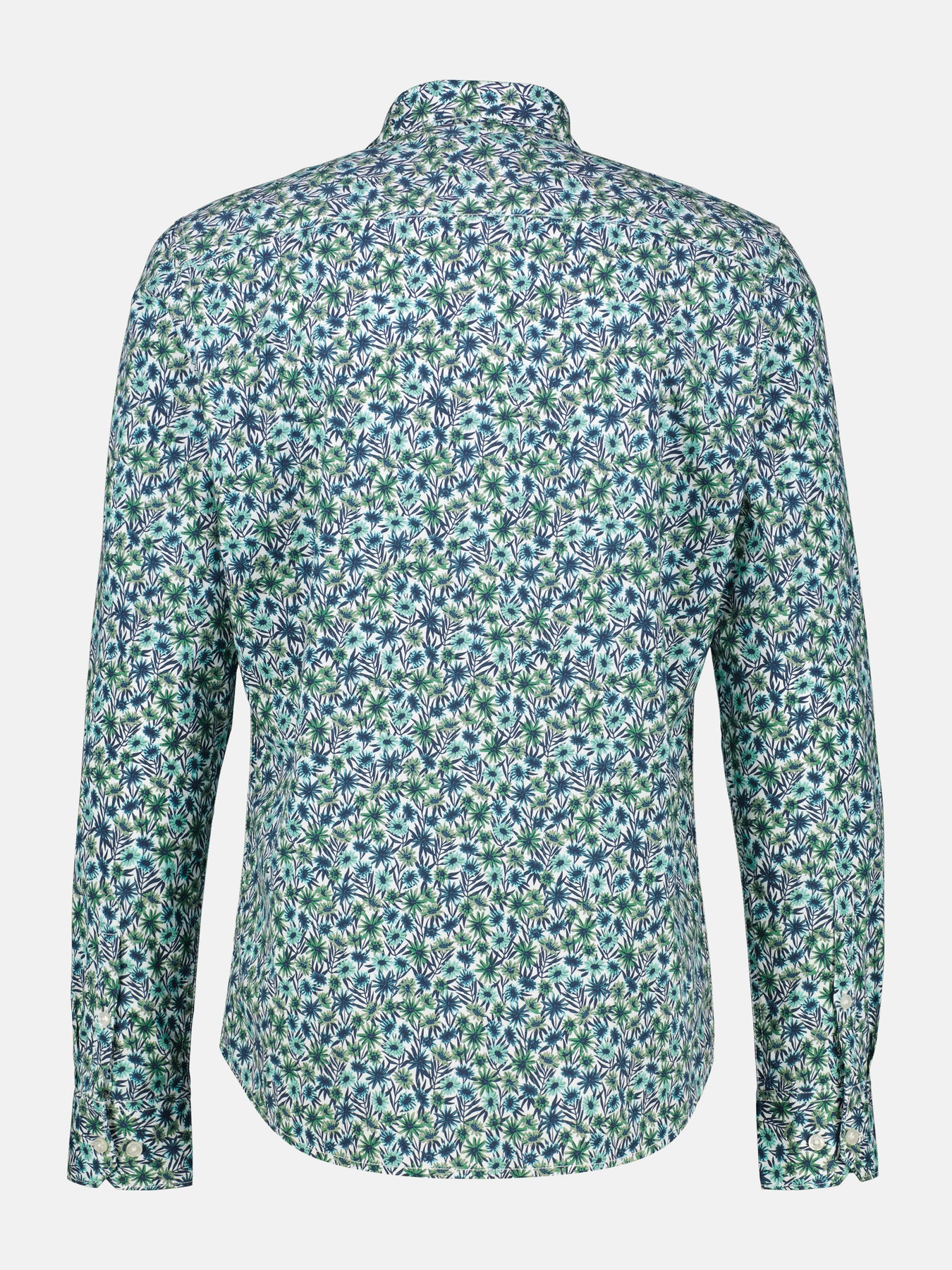 Langarmhemd für Herren, floral bedruckt
