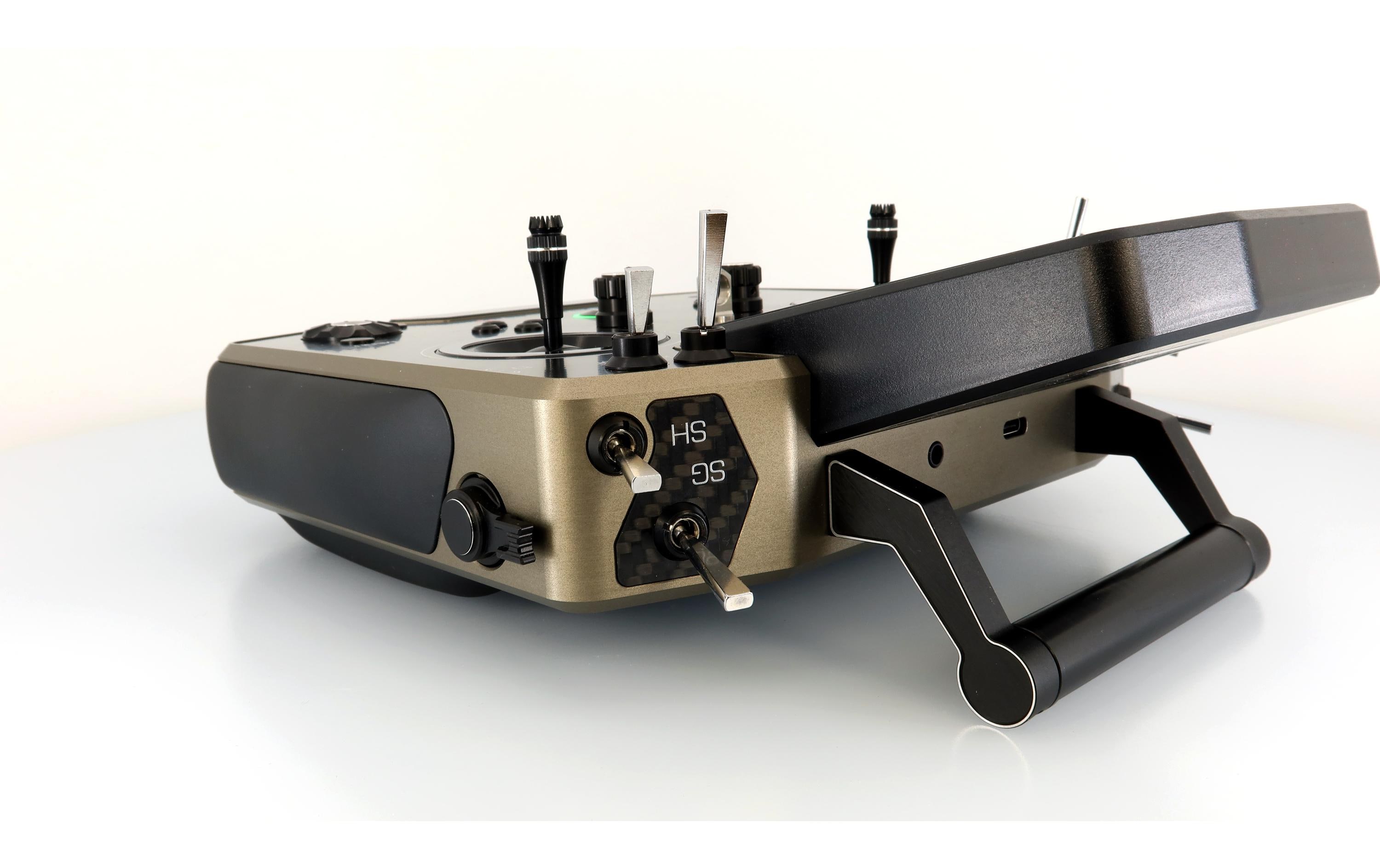 Fernsteuerung DS-24II Carbon Line Bronze 24 Kanal, Duplex EX<br>Professioneller 24-Kanal-Sender mit Geber auf Rückseite und Carbon-Frontplatte