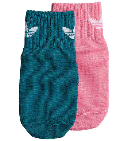 adidas Originals Socken m. Anti-Rutsch - 2er-Pack - Petroleum/Ro