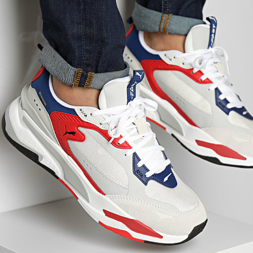 Baskets RS Fast Limiter Suede 387825 Puma White High Risk Red Gray Violet