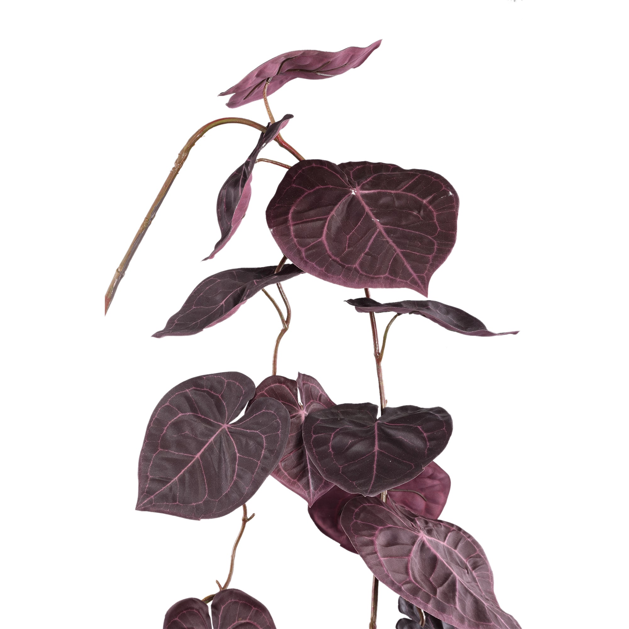 PTMD - Kunstblad Leaves - Paars - 108x26x170cm