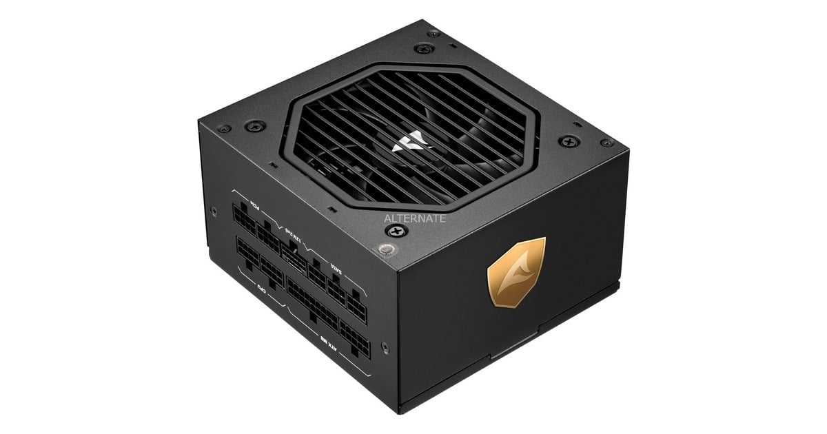 SharkoonRebel P20 modulaire 850 watt voeding   (Zwart, 1x 12V-2x6, 4x PCIe)