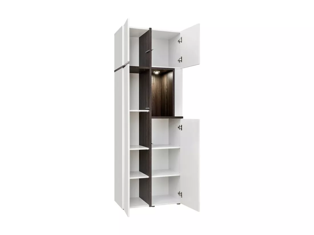 Vitrine collection CRISS + LED. Meuble déco, moderne et design pour votre salon.