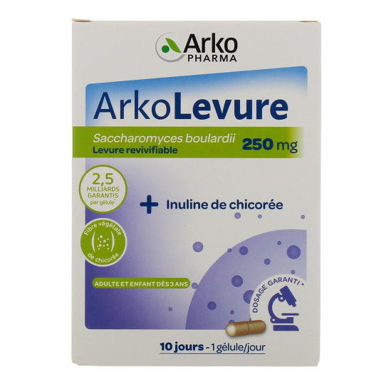 Arkolevure 250 mg en gélules - équilibre de la Flore Intestinale