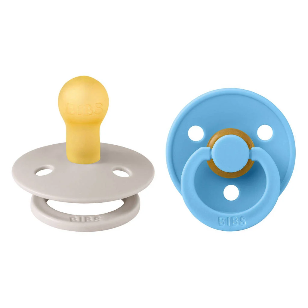 BIBS Colour Colour fopspeen - Maat 1 - Mushroom / Breeze (2 stuks)