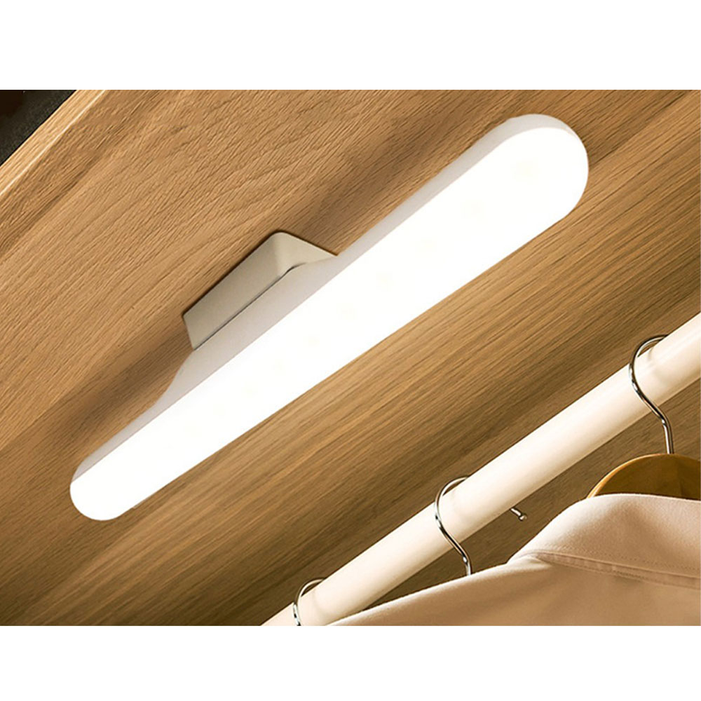 (30cm) 14 LED's Lichtleiste Magnetische USB Leuchte Schrank Beleuchtung mit Touch   Halterung - Rosa