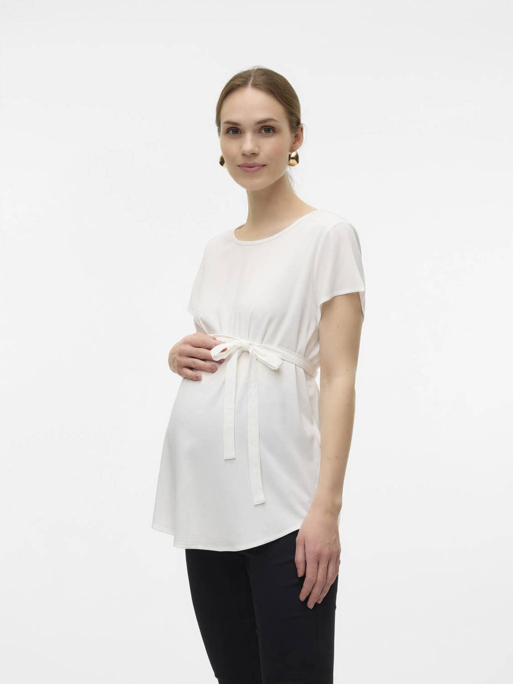 VERO MODA MATERNITY zwangerschapstop offwhite