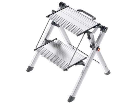 HAILO - Escabeau 2 marches mini comfort 45 cm aluminium 4310-100