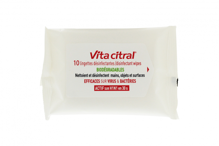 Vita Citral 10 lingettes désinfectantes