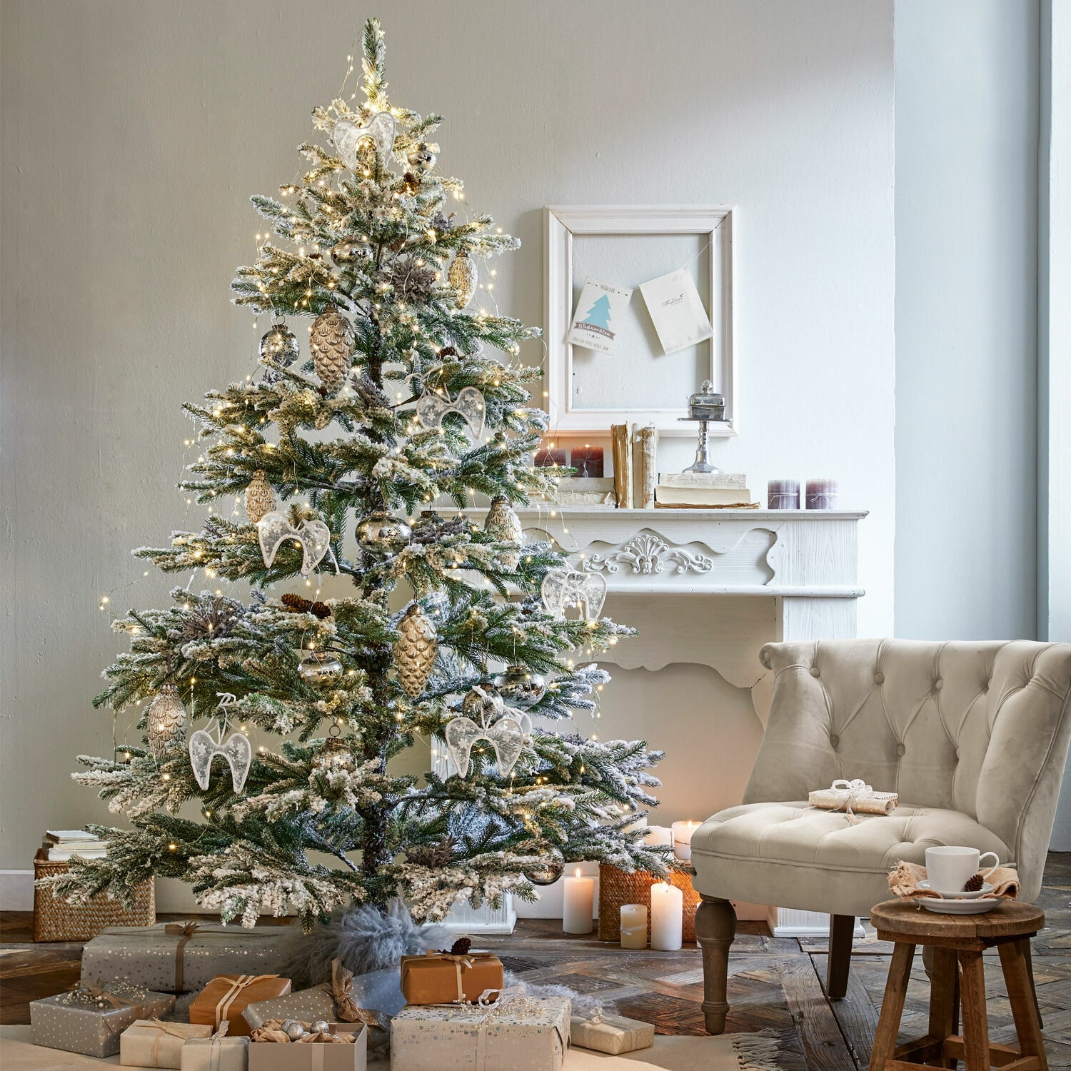 Weihnachtsbaum Lokossa grün/weiß