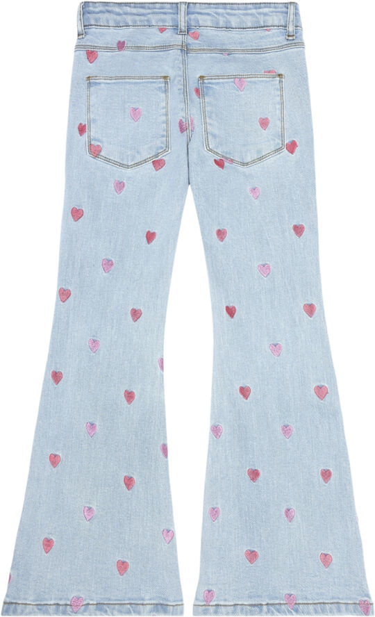 The New TNLaflared Embroidery Jeans Blå