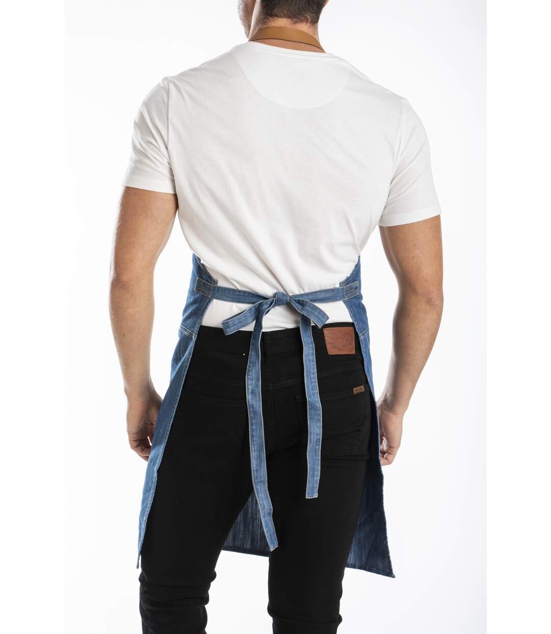 Tablier en denim stonewashed LYON