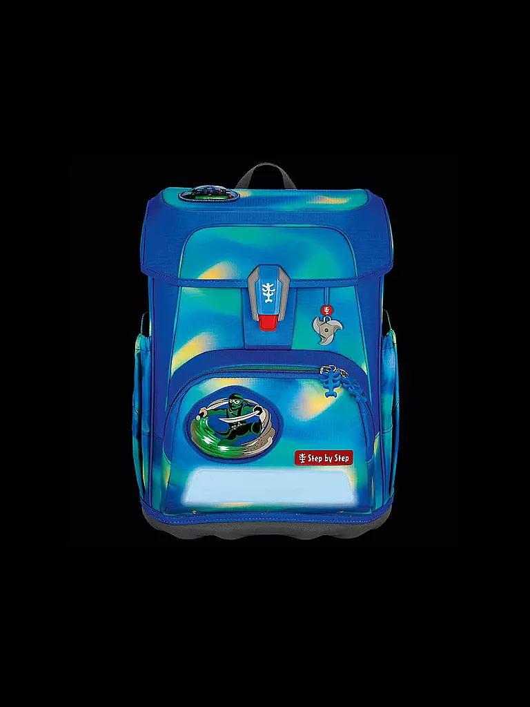 STEP BY STEP Schultaschen Set 5tlg CLOUD FLASH Ninja Zazu  blau