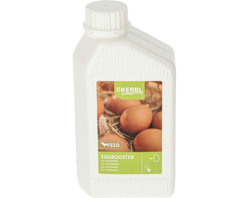 KERBL EggBooster voedingssupplement voor kippen en hennen, met calcium en vitaminen, 1 liter