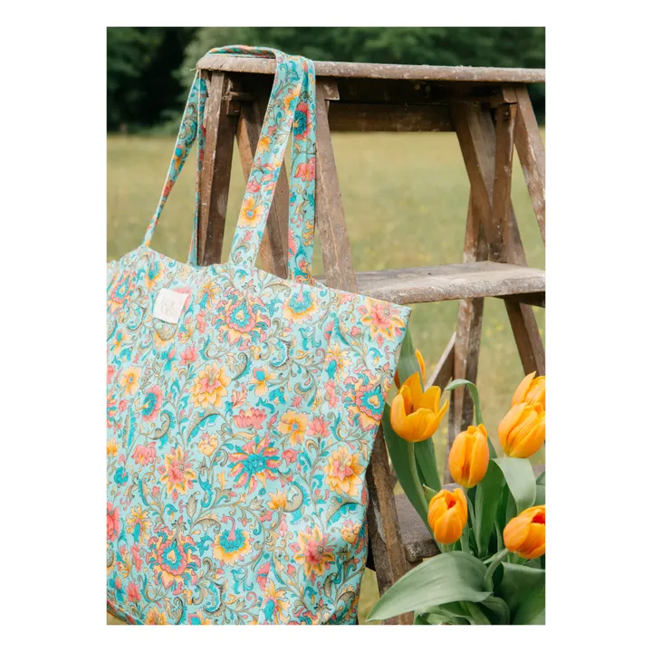 Louise Misha Tote Bag Beverly Coton Bio - Collection Femme | Bleu