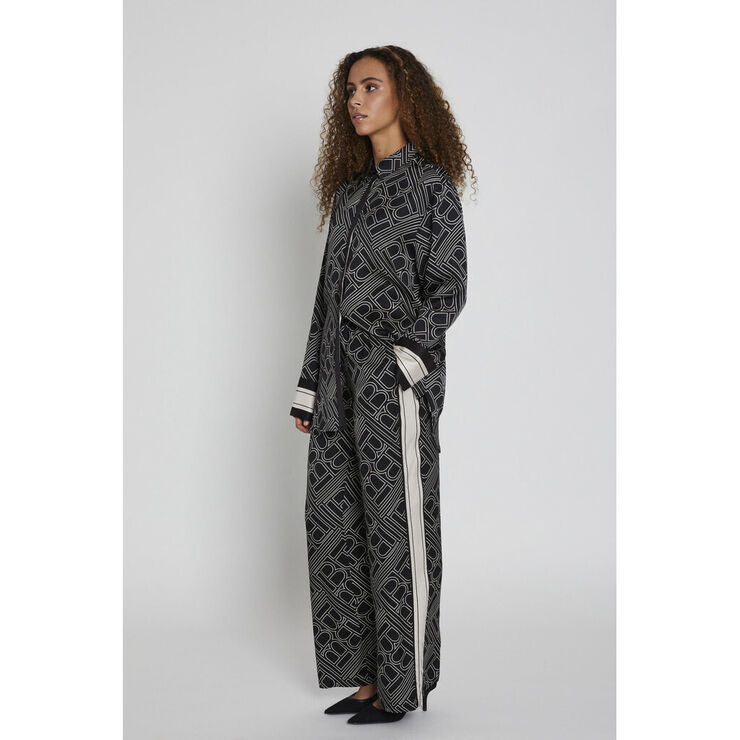 Bruuns Bazaar FloretBBRina pants Dark logo print