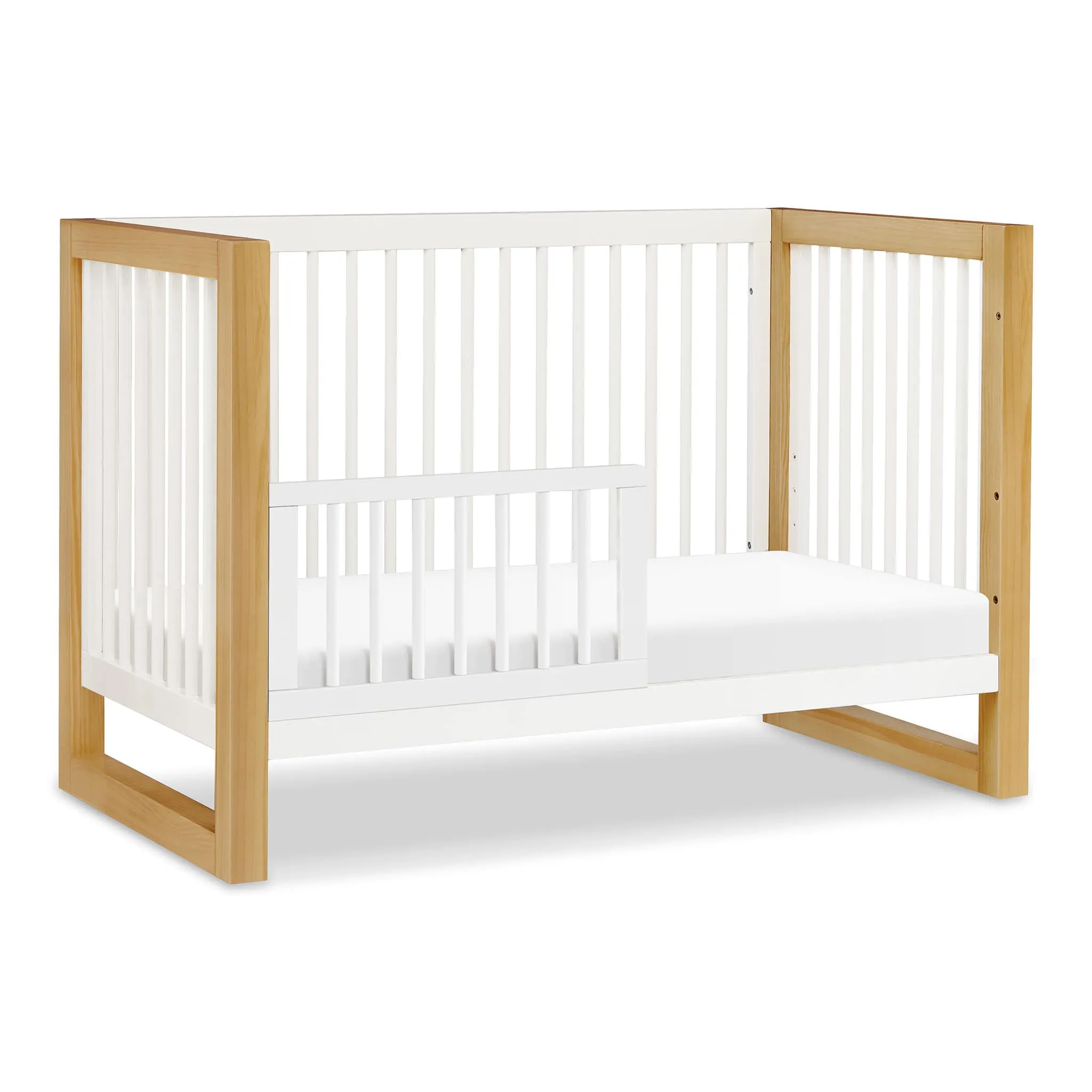 Million Dollar Baby Couchette Convertible 3-en-1 Nantucket - Miel  Blanc Chaud