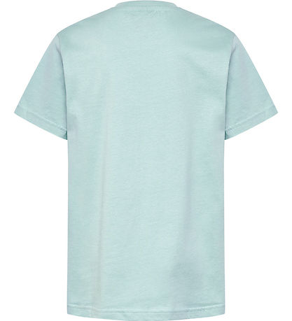 Hummel T-shirt - hmlTres Circle - Blåe Surf