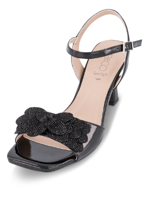 B&CO Damesandal med hæl Sort 4214103510