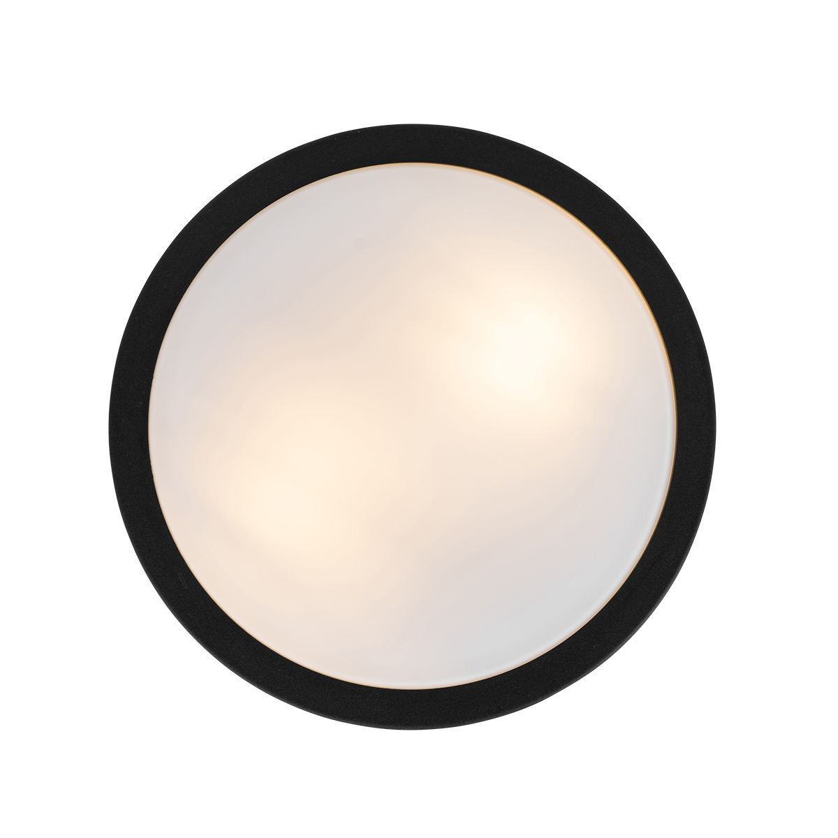 Moderne plafondlamp zwart 28 cm IP44  - Flavi