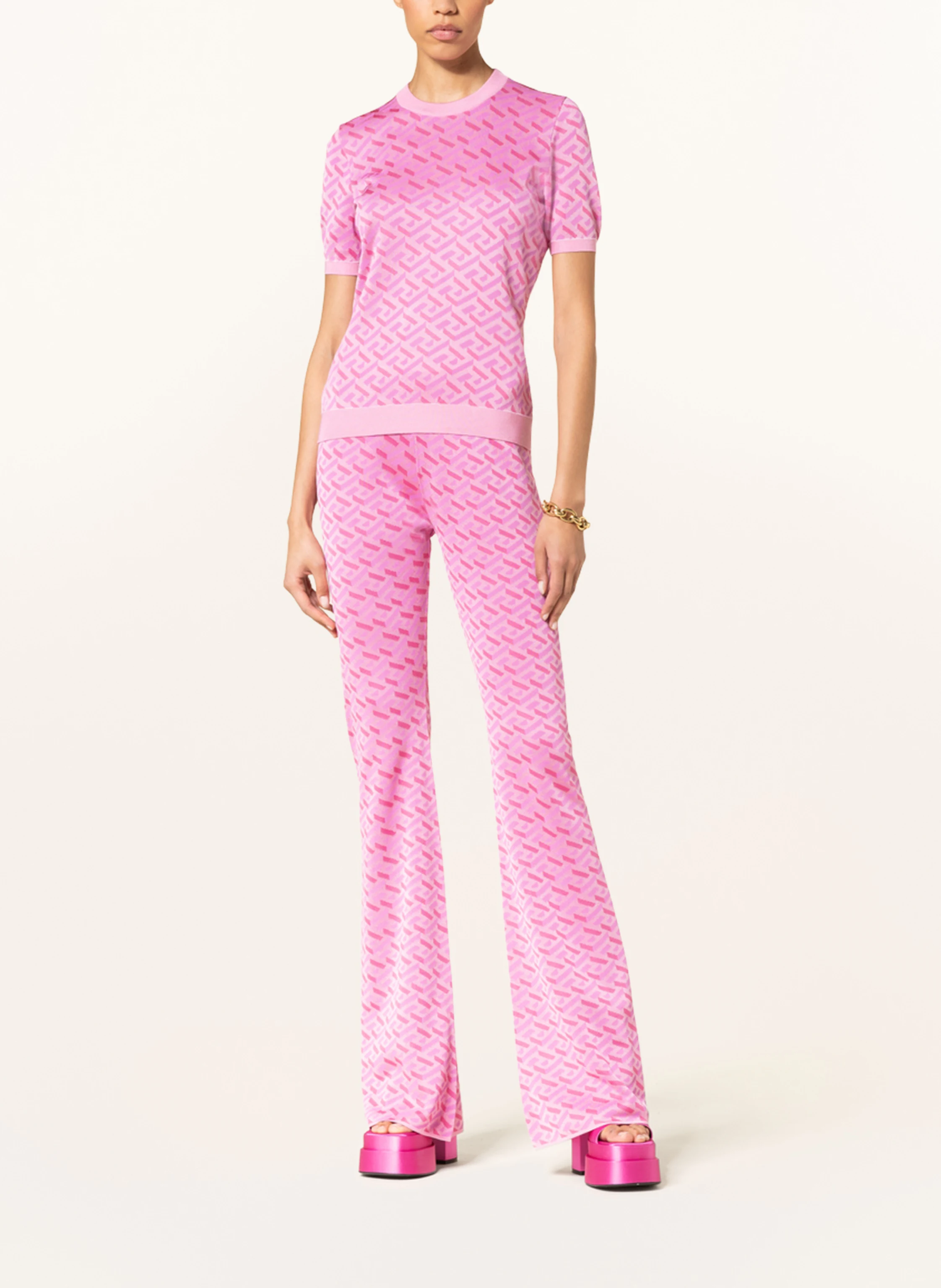 VERSACE Strickhose LA GRECA mit Seide