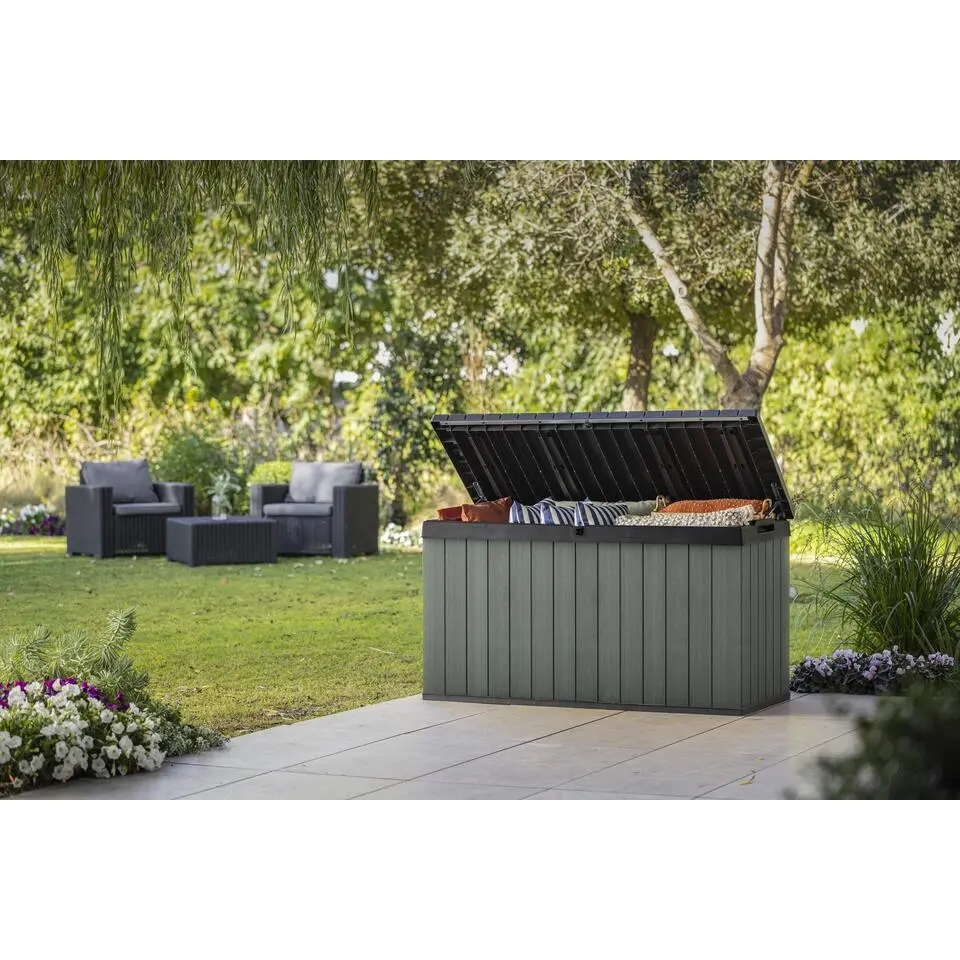 Keter Darwin Opbergbox - 570L - 142,5x65,5x78,2cm - Groen