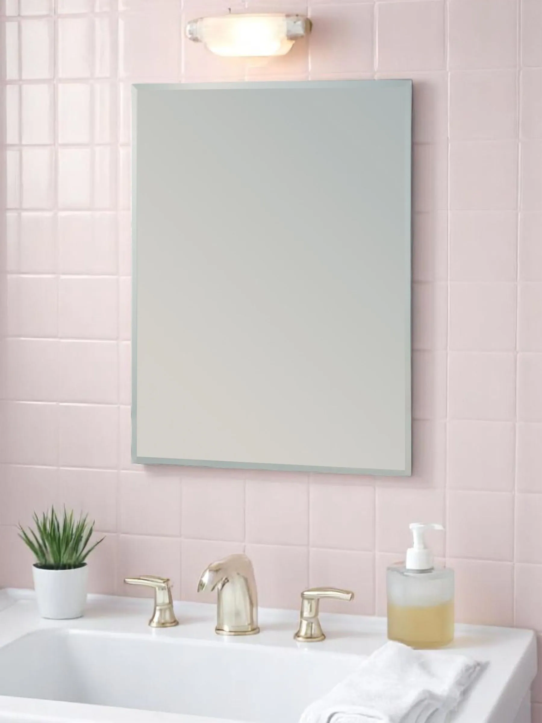 Showerdrape - Fairmont - Kleine rechthoekige badkamerspiegel