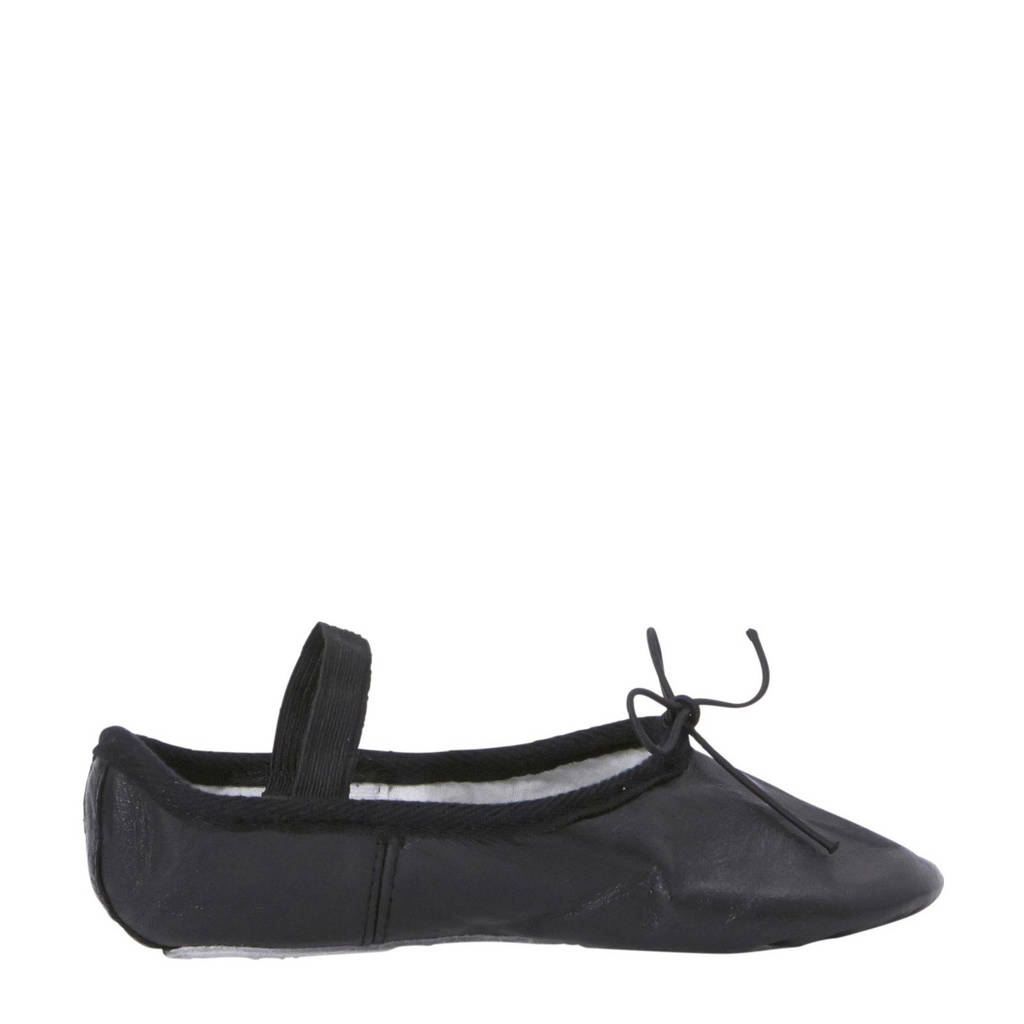 Papillon leren balletschoenen zwart