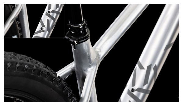 VTT Semi-Rigide Cube Reaction TM Pro Shimano Deore 12V 29'' Argent Raw Metal 2025