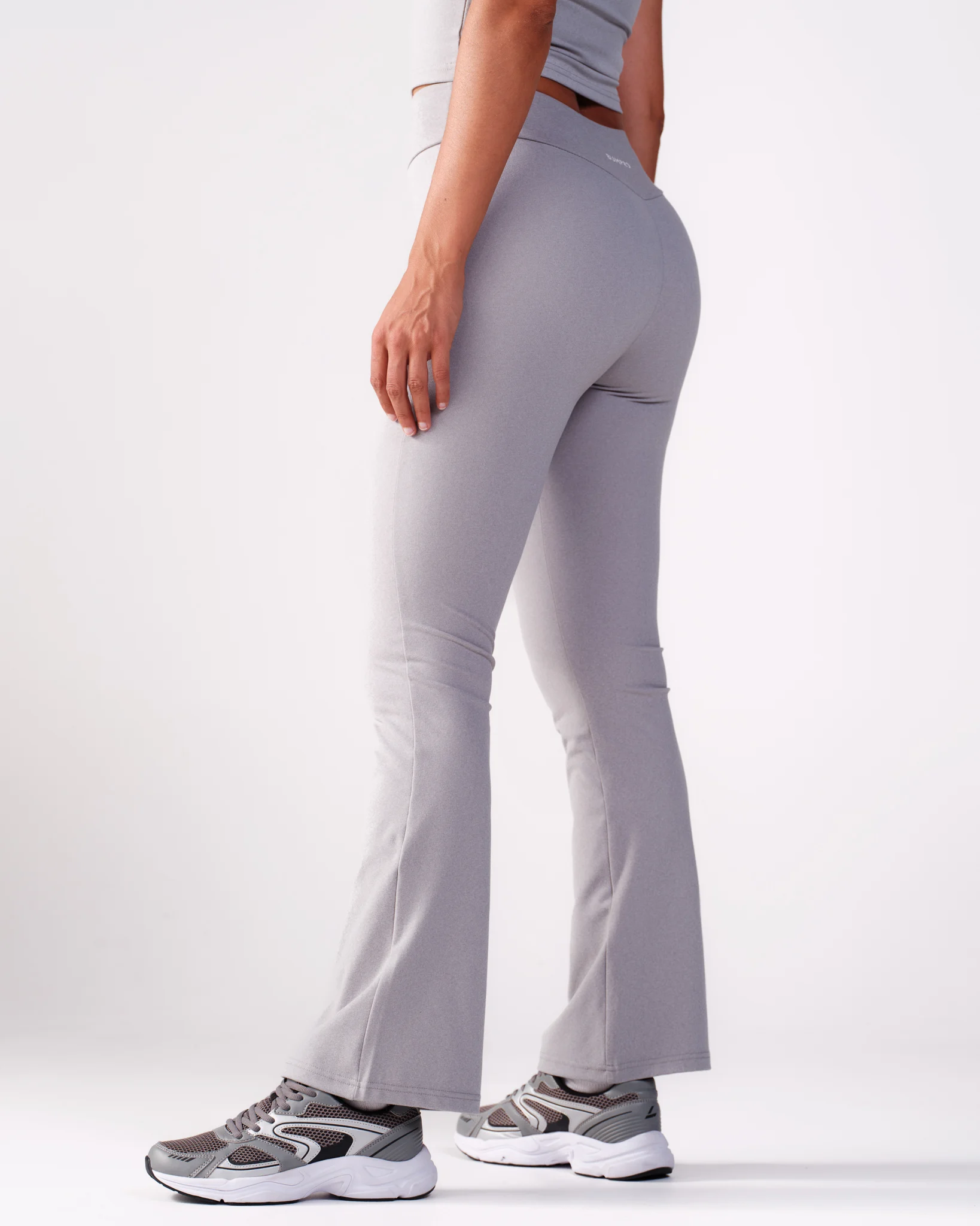 Bumpro Lively Flare Pants Grey Melange
