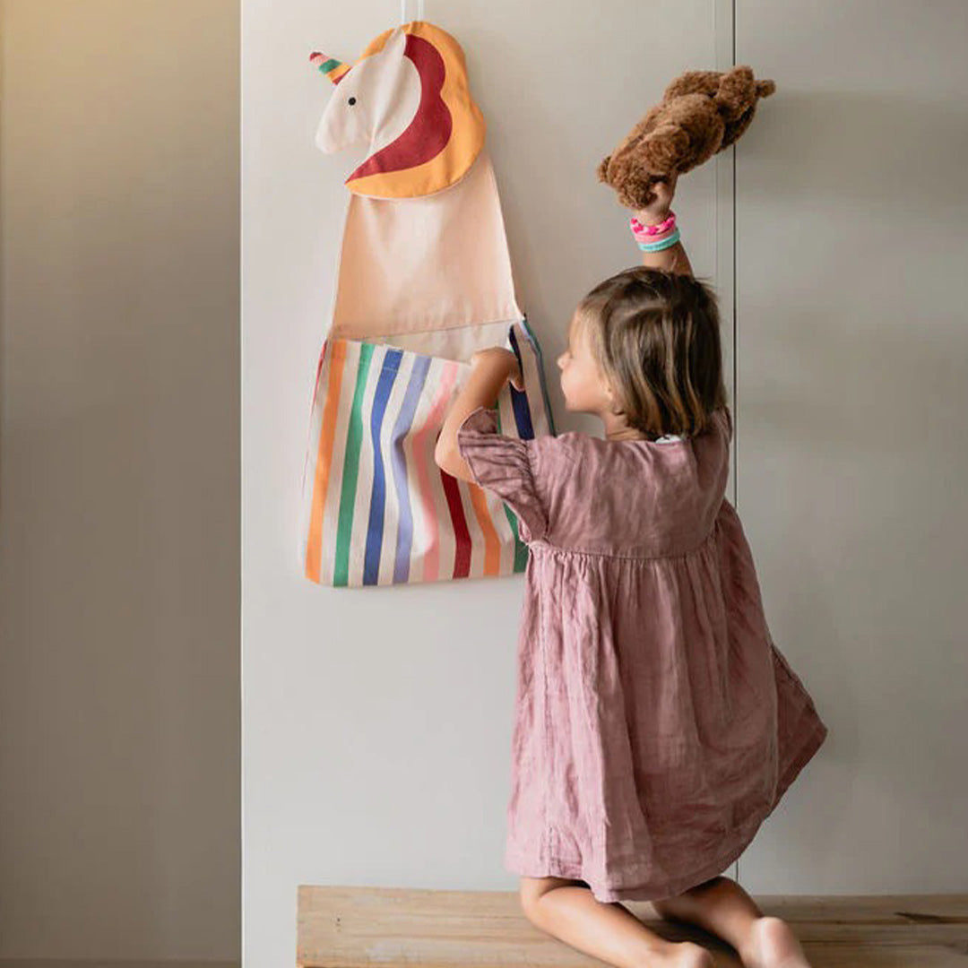 play&go wandopberger en draagtas toto - unicorn