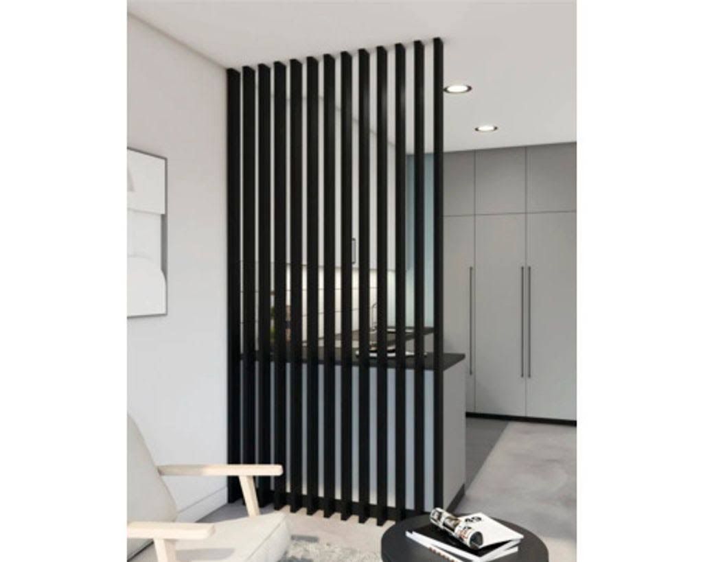 Lamelle für Raumtrenner Lamellenwand schwarz 2800 x 88 x 22 mm Weitere