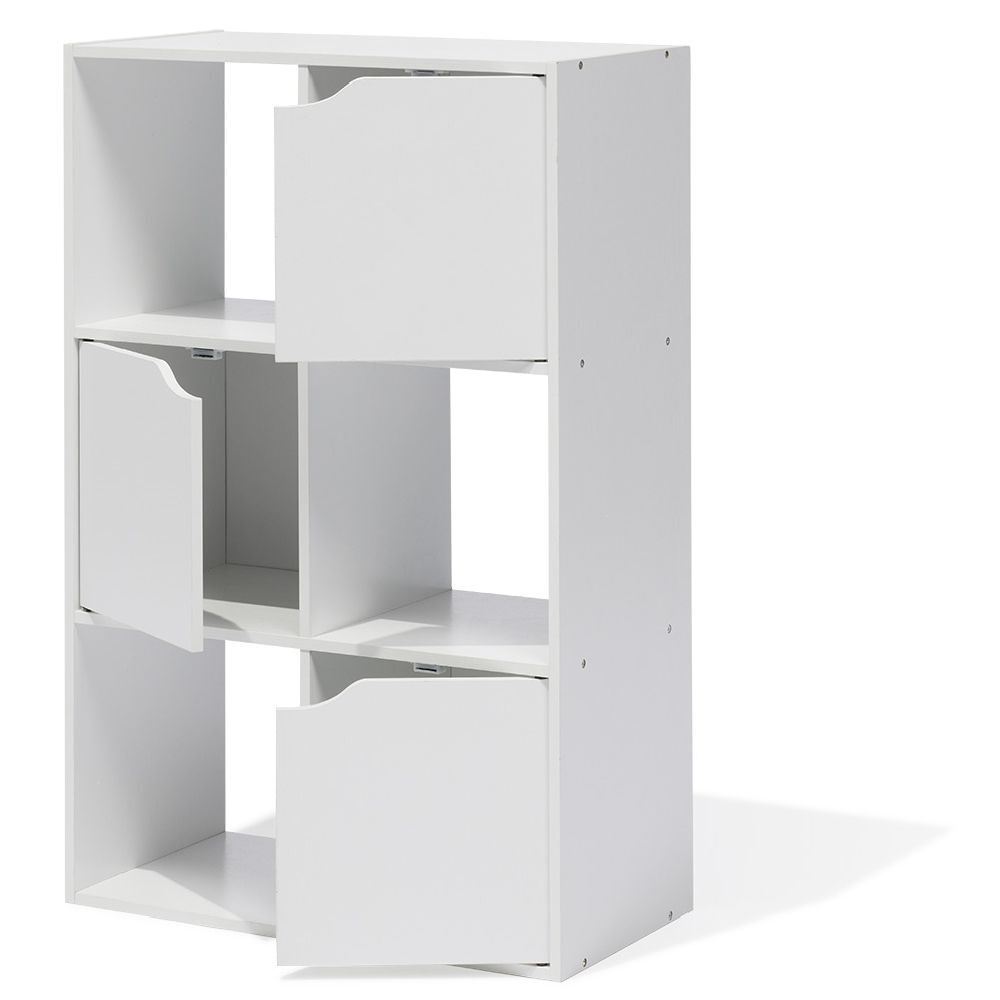 Meuble de rangement Adam 6 cases Blanc 60x29,8xH90 cm