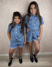 I'm so ready denim jumpsuit